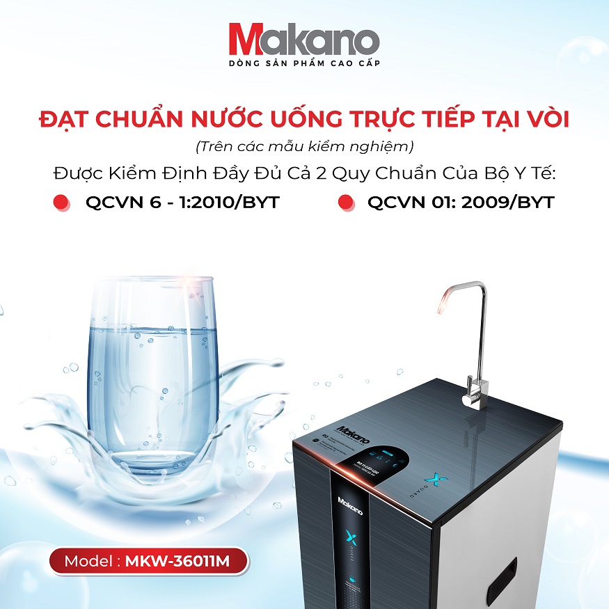 Nước uống đạt chuẩn cho Bộ Y Tế kiểm định